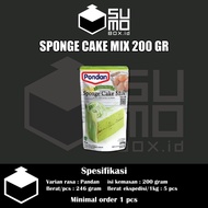 Pondan sponge cake mix 200gram cake instan 200gram