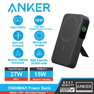 Anker 633 Black New 15W MagGo Powerbank Magnetic Wireless Charger (MagGo)  LED display screen, power