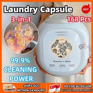 SG 168pcs Laundry Capsules Laundry Beads Detergent Capsules 3 in 1 Beads Bacteria Mite Removal  Di7i