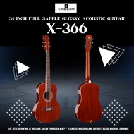Caesar 345 - 34 inch full sapele glossy acoustic guitar