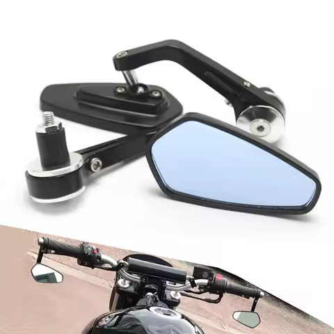 7/8'' 22mm Handlebar End Mirror Motorcycle Aluminum Alloy Rearview Mirror For Honda CB1000R CB500X C