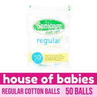 Sanicare Regular Cotton Balls 50 Balls - COTTON BALLS