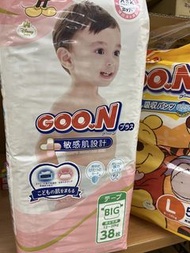 Goon大王 敏感肌設計加大尿片38片