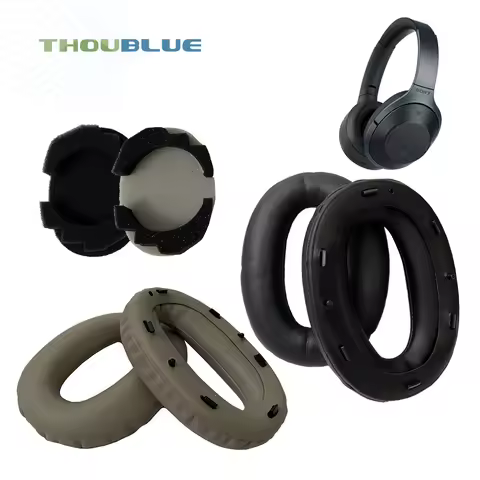 THOUBLUE Replacement Ear Pad For Sony MDR-1000X WH-1000XM3 1000XM2 Earphone Memory Foam Cover Earpad