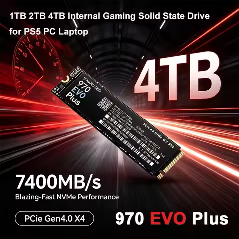 7400MB/s M.2 NVMe SSD 970 EVO Plus PCIe Gen4.0 X4 TLC 3D NAND 1TB 4TB 2280 Internal Gaming Solid Sta