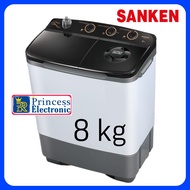 Mesin cuci Sanken 2 Tabung 8 kg Low watt