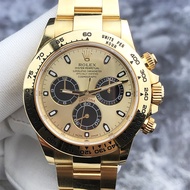 Rolex Rolex Rolex Daytona m116508Golden Dial Black Chronograph Ring Automatic Mechanical Watch