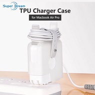 3in1 TPU Charger Case for Macbook Air pro charger Protector Shockproof Cover 60W 61W 96W 140W 35W 70