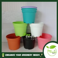 BABA BI-RD-170 Colorful Round Plastic Pot
