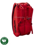 Wilson FEDERER Dna 12 Pack TENNIS BAG / FEDERER Signature Red 12 BAG