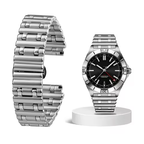 316L High quality solid metal Strap For Breitling mechanical timing fine Stainless steel watch Super