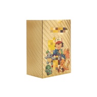 【Lulufafa】Pokemon Gold Foil Cards 55 ชิ้น/กล่อง สมุดการ์ด Pikachu การ์ดโปเกมอน