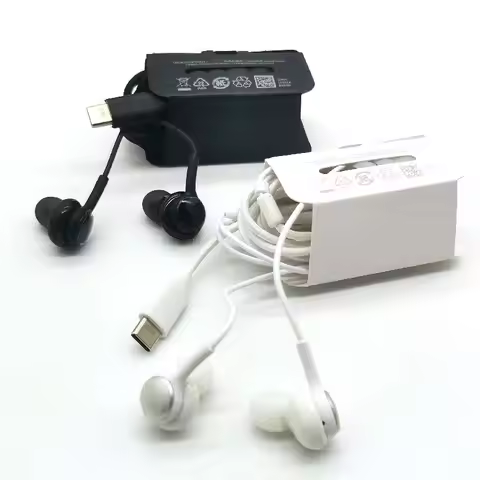 For Samsung Earphones AKG Type C In-Ear Wired With Mic Headphones For Galaxy S26 S25 S24 S23 S22 S21