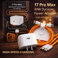 40W USB-C PD Fast Charger Combo/ 35 W USB TO C FAST | Type-C to Type-C Cable | Smart & Safe Charging