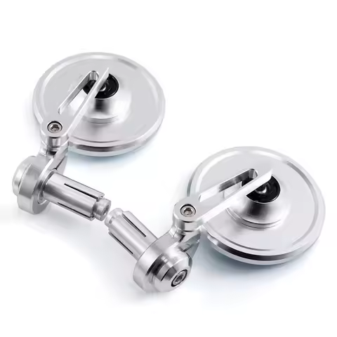 Universal Motorcycle Rear View Mirrors Round 7/8" Handle Bar End Motorbike Side Mirror For DUCATI M6