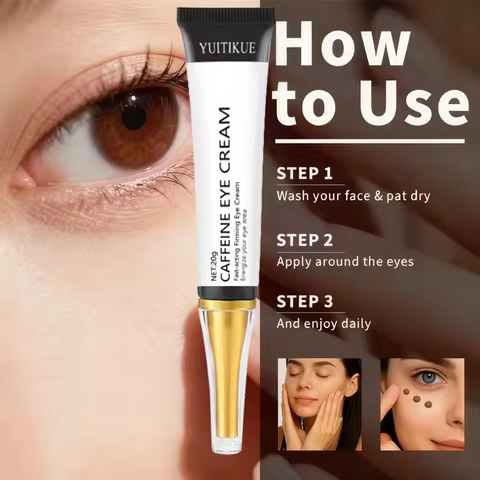 YUITIKUE Caffeine Eye Cream - Lifting Firming, Moisturize Eye Area, Infused with Caffeine & Collagen