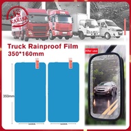 2Pcs Car Truck Rainproof Film Side Mirror Sticker Rain Proof, for Cars Trucks Bus Side Windows