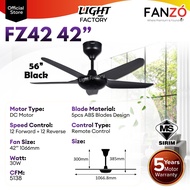 【VALUE DEAL】FANZO FZ56 FZ42 DC Motor Ceiling Fan Remote Control 5 Blades 24 Speeds Baby Ceiling Fan 