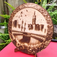 KAYU 3d Illusion Wood Carving Illustration of Art Kaaba