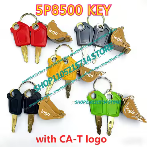 2pcs 5P8500 Key for Excavator Heavy Equipment Keychain 8H5306 F0002 Ignition Key with High Quality E