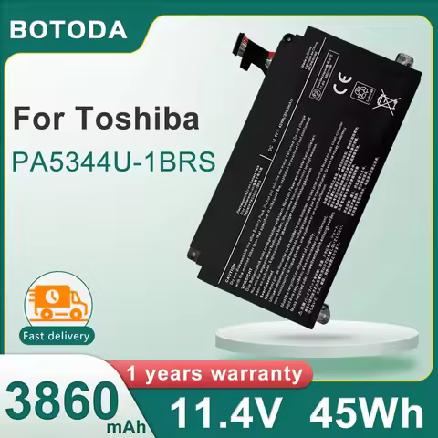 BOTODA PA5344U-1BRS 11.4V 45Wh 3860mAh laptop battery rechargeable battery For Toshiba Dynabook: BJ6