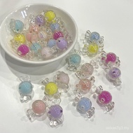 Manik Akrilik Langsung Kilang Manik Gula-gula Bersalut Warna Mainan Kanak-kanak DIY Warna Gula-gula 