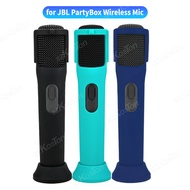 Silicone Case for JBL PartyBox Wireless Microphone Rechargeable Battery-2 Pack, Anti-Rolling Protect