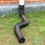 Retractable Round Rain Downspout, Outlet Pipe, Exterior Wall Retractable Plastic HOPE Drainage Pipe,