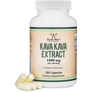 Kava Kava Capsules 1000mg per Serving 120 Count (High Purity Potent 3-5% Kavalactones Root Extract) 