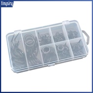 75Pcs 8 Sizes Fishing Rod Guide Line Kit Straight Single Foot Rings Repair Eyes