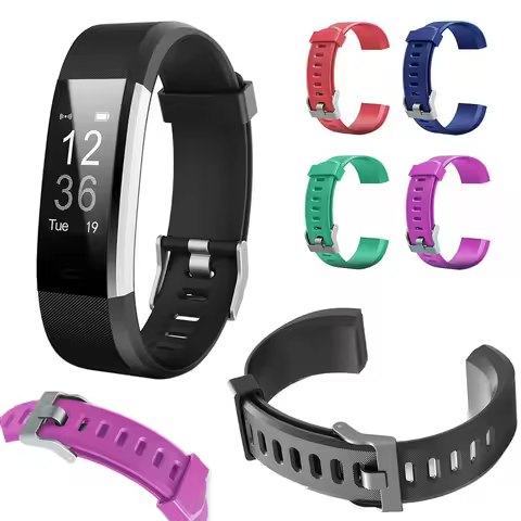20mm Bracelet Band Replacement Parts Silicone Watch Wrist Strap Accessories Colorful Portable Soft f