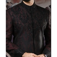 Baju Lelaki Sherwani NIKAH For Groom Made With High Quality Silk Cotton And Chiffon