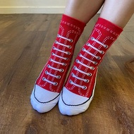 台灣原創設計【SOCKS 鞋型襪】RED WING│中筒襪 男襪 女襪