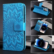 Wallet Case for Samsung Galaxy A32 A72 A70 A70S A12 A33 A51 A71 A50 A50S A30S A52 A52S Lucky Sunflower Leather Magnetic Flip Cover Multi-Function Card Holder Phone Case