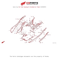 Footrest (F-14-C) HONDA Lead 125 (July 2017-June 2019) Odd Code