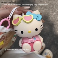 Sanrio Hello Kitty Doll Keychain That Can Be Tanned Cartoon Kt Cat Plastic Pendant Bag Decoration Or