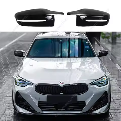 For BMW G42 2pcs M Style Car Rear View Mirror Cover Caps Trim Shell Frame 218i 220d 220i 230i 2-Door