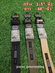เข็มขัดยุทธวิธี 511 หัวเหล็ก เข็มขัด Tactical 5.11 สายผ้าใบทนทาน เข็มขัดทหาร เข็มขัดตำรวจ 511 มีสีด