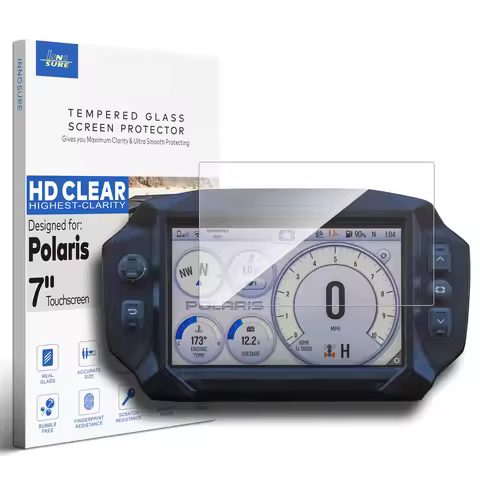 INNOSURE Glass Screen Protector for Polaris RZR, General, Ranger, Sportsman, Ride Command, Snowmobil