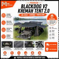 BLACKDOG V2 Khemah Tent 2.0 Big Space Tent Outdoor Camping Khemah 1 Bedroom 1 Living Room Thickened 