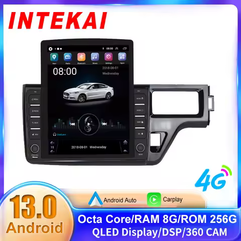 9.7" Vertical Style Tesla Screen Android 12.0 For Honda Stepwgn 5 RP 2015-2021 Car Radio GPS Navigat