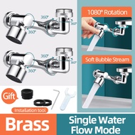 Brass Faucet Sprayer 1080° Swivel Bathroom Faucet Extender Universal Sink Splash Adapter Kitchen Tap