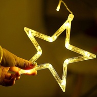 WHOLESALE | IP44 Star Fairy Light Window Curtain Hanging Lamp 138 LED Lighting Style Switching Butto