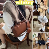 WITAKEY Tote Bag, PU Leather Large Capacity Shoulder Bag, Vintage Handbag Solid Color with Mini Wall