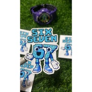 Six Seven Sticker. 67 Sticker. SixSeven Sticker. Custom Sticker. Waterproof Sticker. Vinyl Sticker.