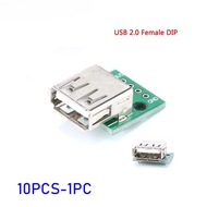 Type A Female USB To DIP 2.54mm PCB Connector Female USB PCB Board Connector USB PCB Socket USB Conn