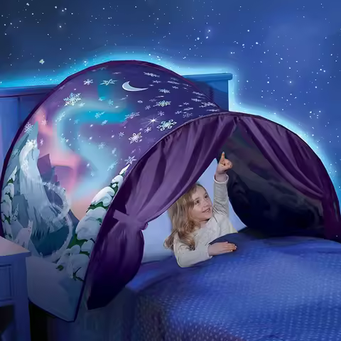 Bed Mosquito Net bed canopy Children's Starry Dream Tent Children's Bed Folding Light-blocking Tent 