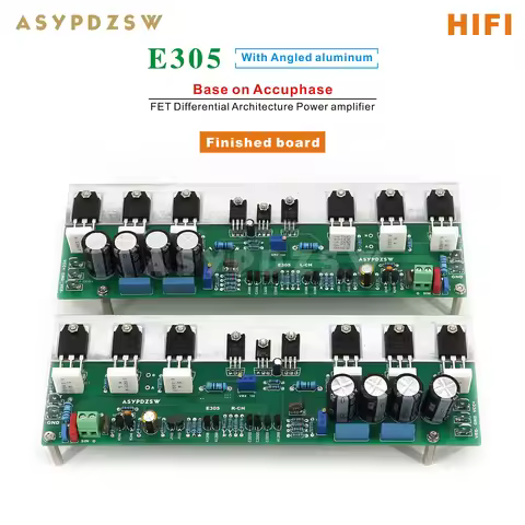 HIFI Stereo E305 FET Differential Architecture Power amplifier DIY Kit/Finished board Base on Accuph
