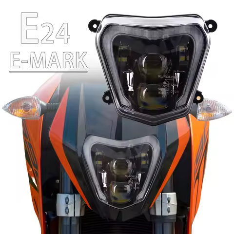 LED Headlight Headlamp For KTM Duke 690 R 690R 2012-2016 2017 2018 2019 E24 E-mark Motorcycle Head L
