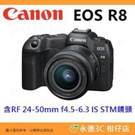 Canon EOS R8 BODY 機身 24-50mm KIT 微單眼相機 全片幅 平輸水貨 中文介面 一年保固